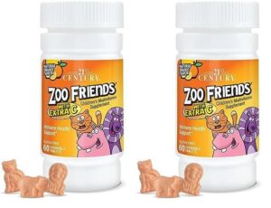21st Century Zoo Friends tabletas masticables extra vitamina C
