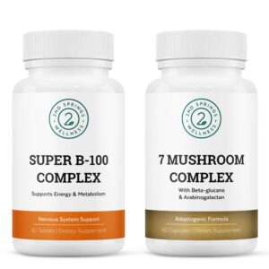 2nd Springs complejo orgánico 7 hongos suplemento vitalidad