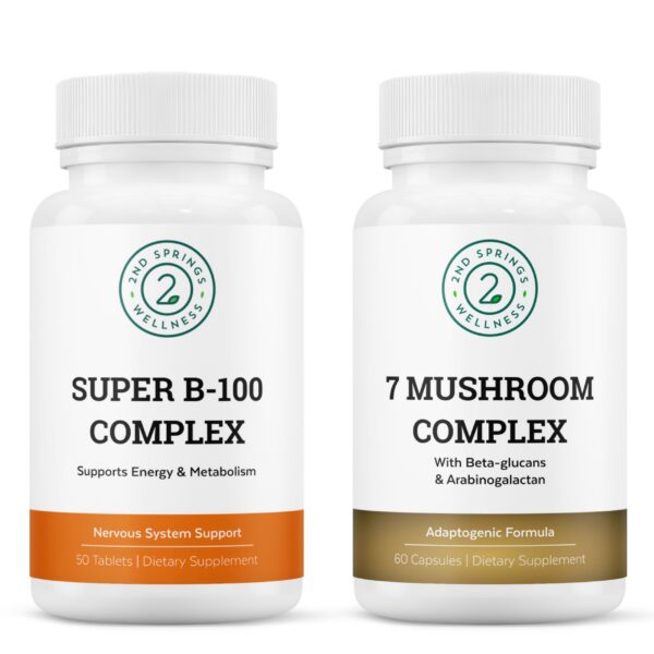 2nd Springs complejo orgánico 7 hongos suplemento vitalidad