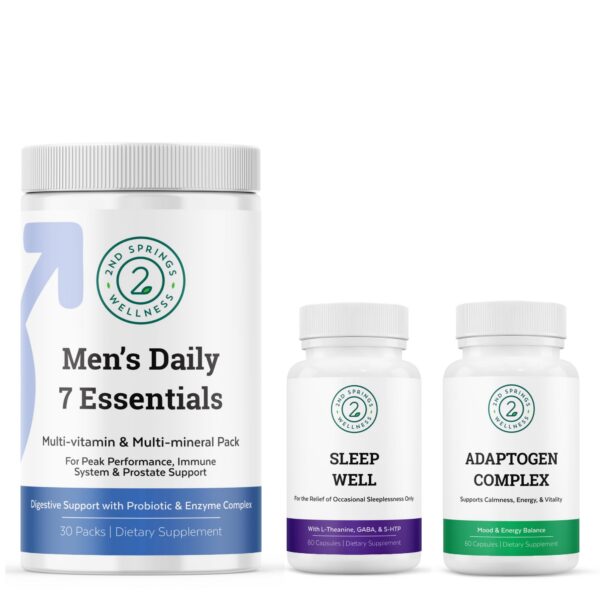 2nd Springs kit diario de vitaminas y sueño para hombres