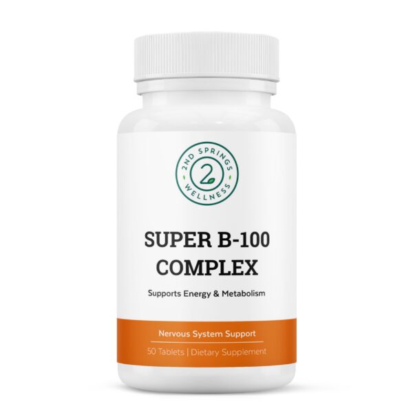 2nd Springs Super B-100 complex suplemento vitamínico alta potencia
