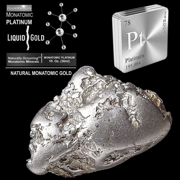 Etiqueta lateral de ORMUS Monoatomic 1oz