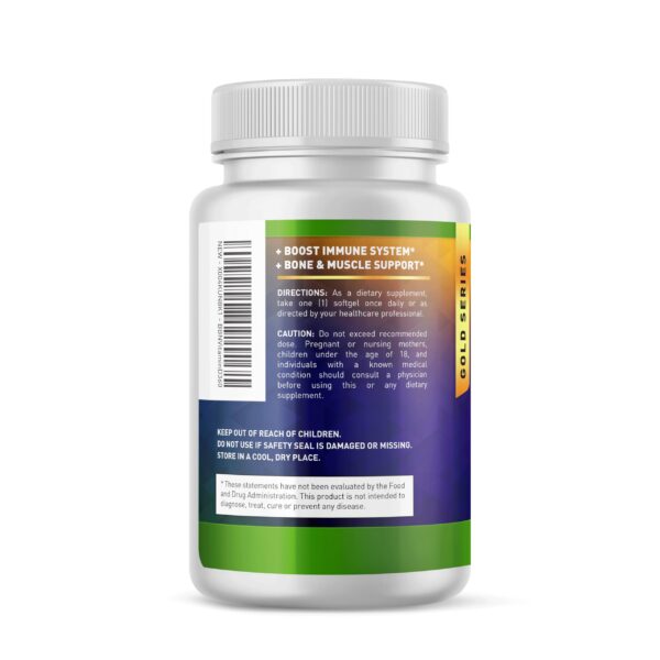 Version 1.0.0 360 cápsulas de vitamina D3 Built by Nature suministro para un año