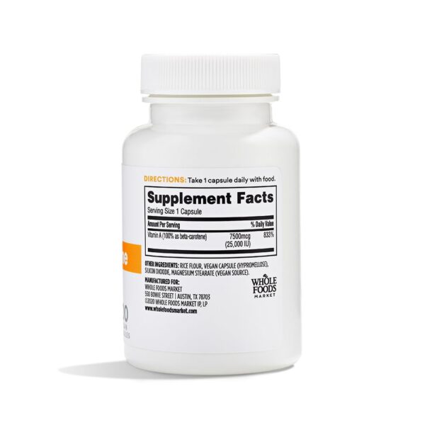 365 beta-carotene packaging and box