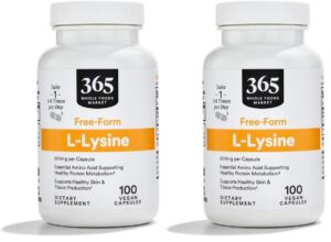 Cápsulas vegetales L-Lysine 500 mg