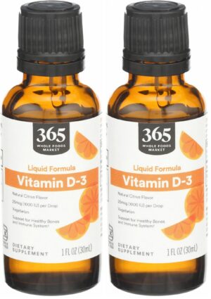 Botella de vitamina D3 cítrico de 365 by Whole Foods Market