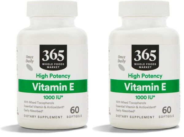 365 by Whole Foods Market Vitamina E cápsulas blandas
