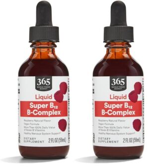 Frasco de vitamina B Gly de 365 by Whole Foods Market