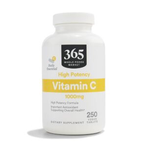 365 vitamina c 1000mg 250 tabletas antioxidante salud