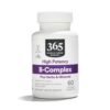 365 Whole Foods Complejo B Alta Potencia frasco 60 tabletas veganas