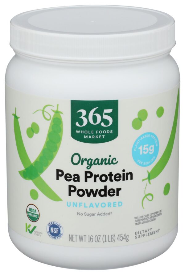 Frente de envase Proteína de Guisante Orgánica 365