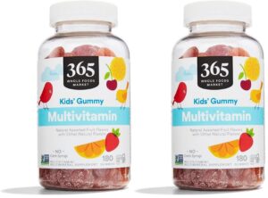 Gomitas infantiles en envase