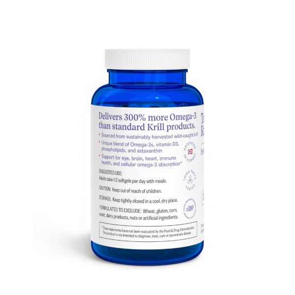 Frasco de 3Care Turbo Krill 2100 mg