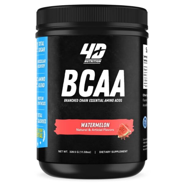 Frente del envase 4D NUTRITION BCAA polvo