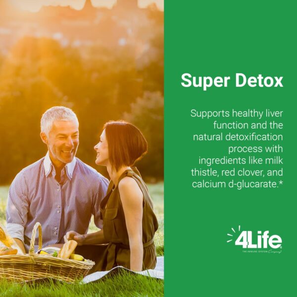 4Life Super Detox botellas de suplemento dietético 60 cápsulas