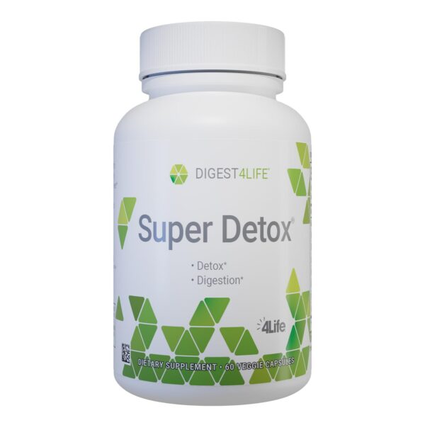 Frasco 4Life Super Detox suplemento hepático y detoxificación
