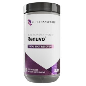 Frontal de la caja 4Life Transform Transfer Factor Renuvo cápsulas