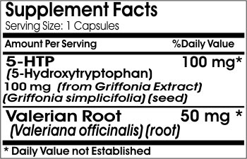 Version 1.0.0 Etiqueta del producto 5-HTP con valeriana