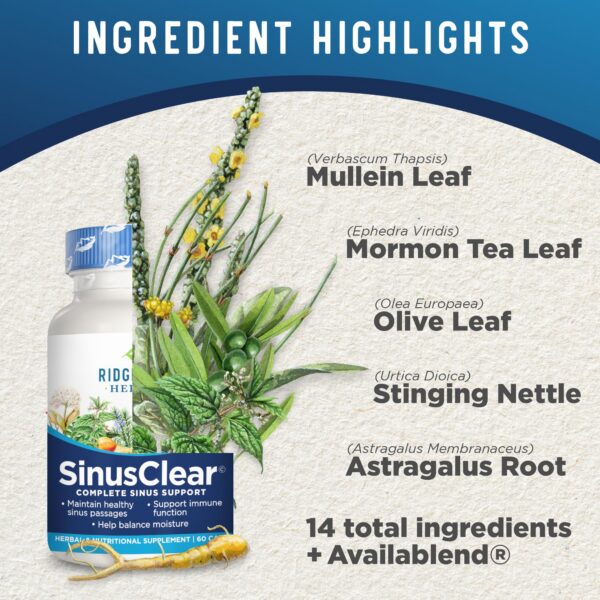 60 cápsulas veganas para la salud sinusal