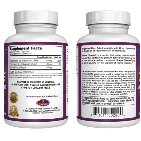 7 Lights suplemento limpieza digestiva sin gases