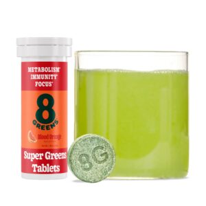8Greens Supergreens Tabletas efervescentes para salud
