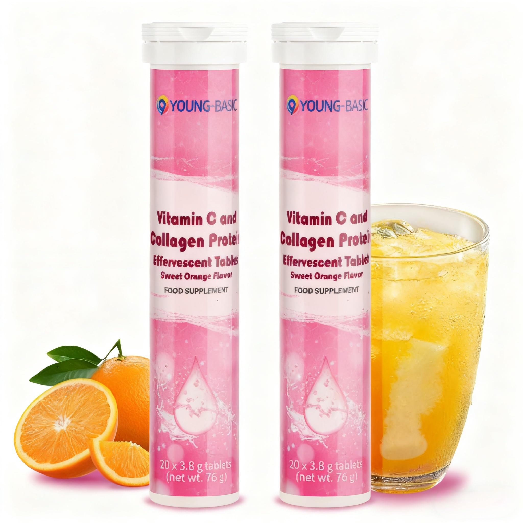 9 YOUNG-BASIC Vitamin C Collagen Effervescent