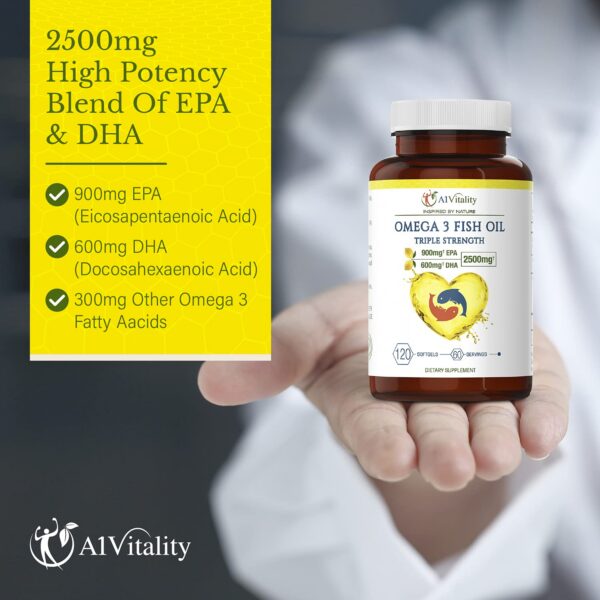 Vista de etiqueta con información de EPA/DHA