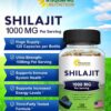 Etiqueta frontal de Shilajit 1000 mg
