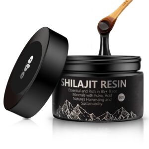 Frasco de shilajit resina Himalayan frente