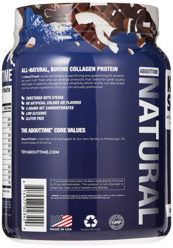 Etiqueta del producto About Time Keto Shake