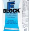 Etiqueta lateral del envase FBlock Xtra Fat Absorber