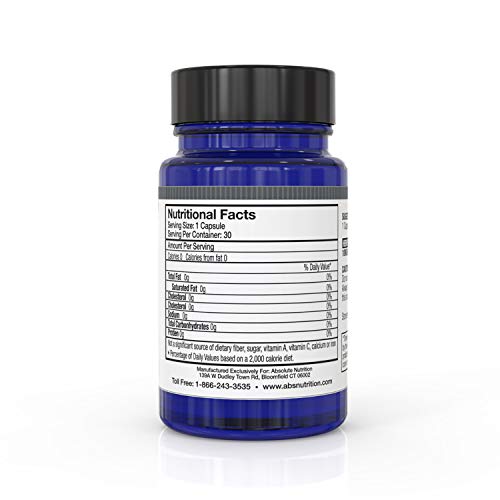 Frasco de hemp oil Absolute Nutrition 450 cápsulas