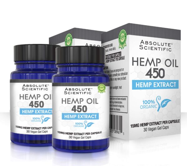 Hemp Oil cápsulas botella