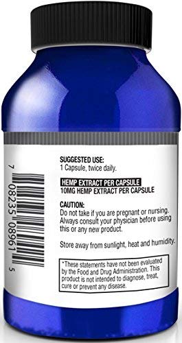 Paquete de dos frascos de cápsulas de cáñamo