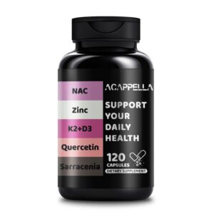 Version 1.0.0 ACAPPELLA cápsulas D3 K2 NAC zinc