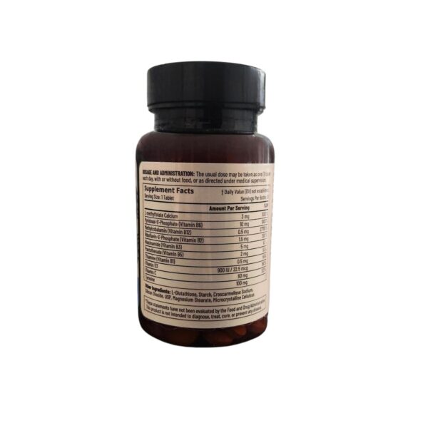 Accentrate Neuro complejo B metilado caja y tabletas