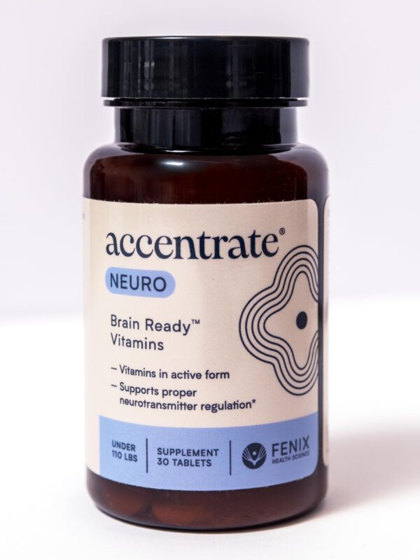 Accentrate Neuro complejo vitamina B paquete frontal
