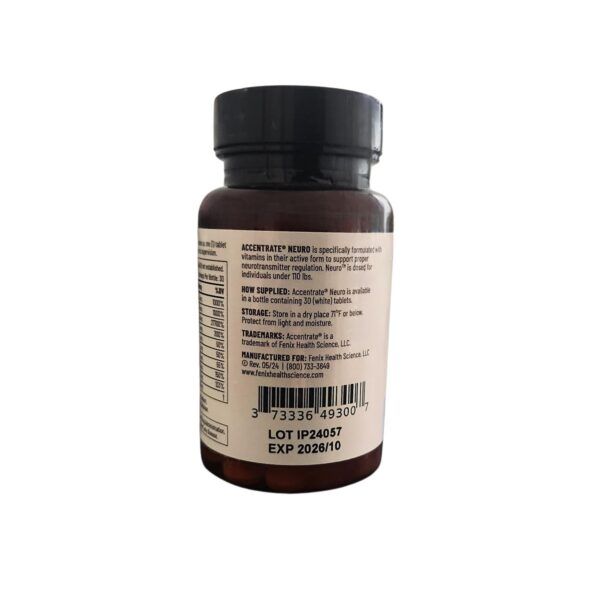 Tabletas suplemento Accentrate Neuro complejo vitamina B