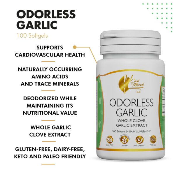 Aceite de ajo natural sin gluten para dieta keto paleo