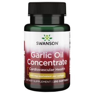 Version 1.0.0 Aceite de ajo Swanson 500 mg cápsulas blandas salud cardiovascular