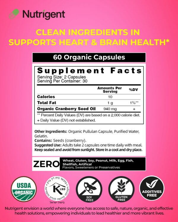 Aceite arándano Nutrigent absorción rápida cápsulas líquidas