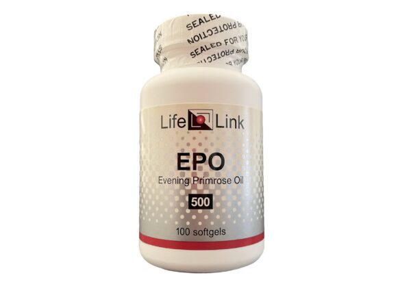 Aceite de onagra LifeLink frasco de 100 cápsulas blandas