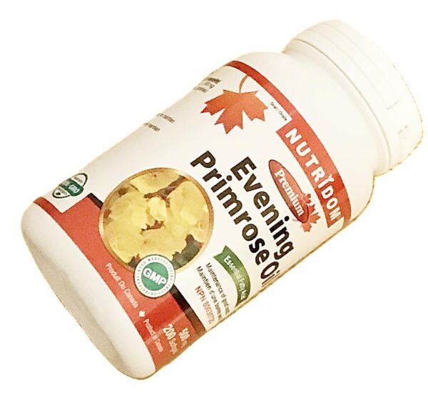 Aceite de onagra Nutridom cápsulas blanda para salud femenina