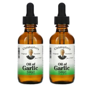 Aceite de extracto de ajo Christopher's Original fórmulas botella