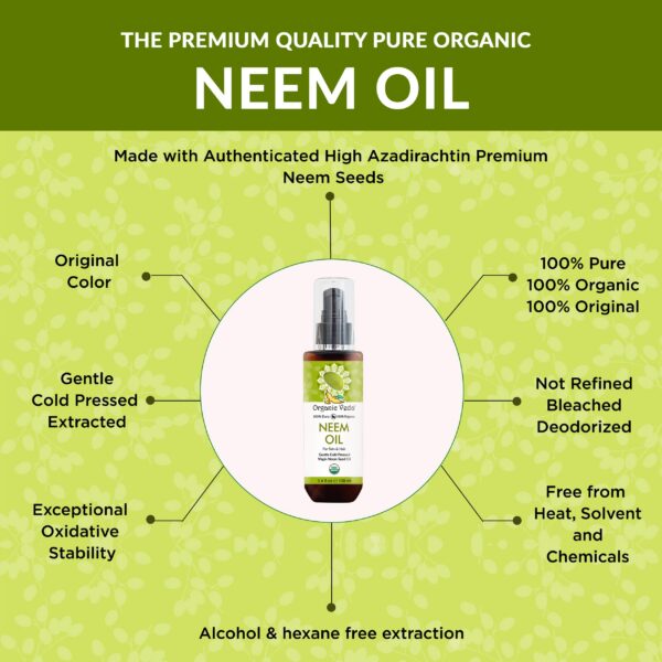 Aceite hidratante natural de neem para cuidado ayurvédico