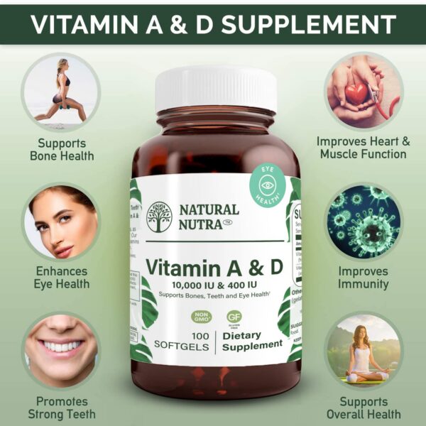 Version 1.0.0 Aceite de hígado de bacalao en cápsulas vitamina A y D Natural Nutra