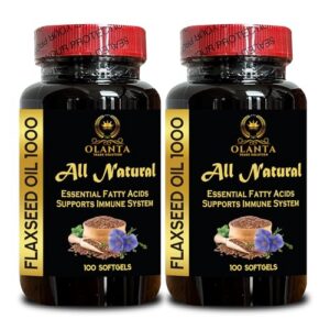 Aceite de linaza orgánico en cápsulas de OLANTA