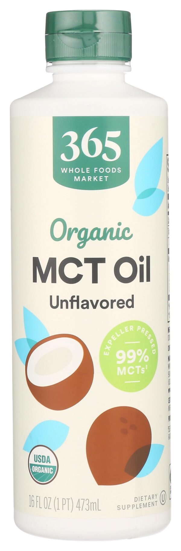 Version 1.0.0 aceite MCT organico sin sabor 16 oz