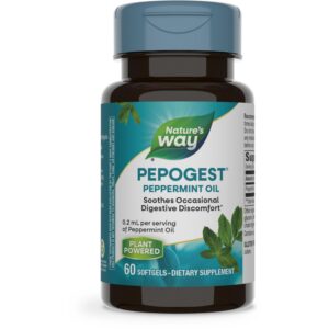 Aceite de menta Pepogest Nature's Way cápsulas digestivas 60 softgels