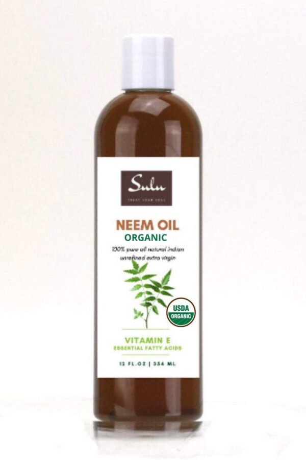 Aceite de neem virgen sin refinar en envase grande SULU ORGANICS